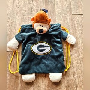 NWT Green Bay Packer Bear Backpack